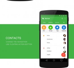 Wechat of material design