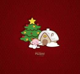 蘑菇点点圣诞节壁纸系列12张（PC壁纸、iPad壁纸、iPhone壁纸、安卓壁纸）