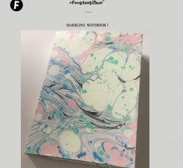 Marbling Ebru 墨流 濕拓畫 本子 （