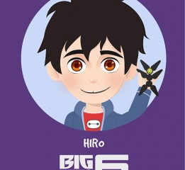 BIG HERO 6 人物插画壁纸