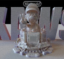 KAWS? × Nintendo? 聯合海報練習（勿商用）