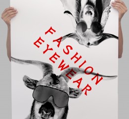 《羊年快乐》时尚眼镜品牌宣传海报
