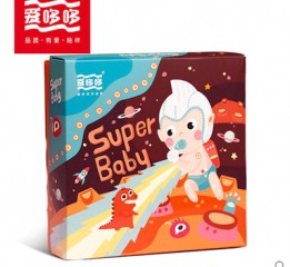 【爱哆哆】超级宝贝系列 爱哆哆诞生礼包装设计 卡通包装设计