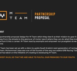 M Team Partnership Proposal Brochure Design