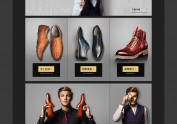 求职  男鞋营销页面