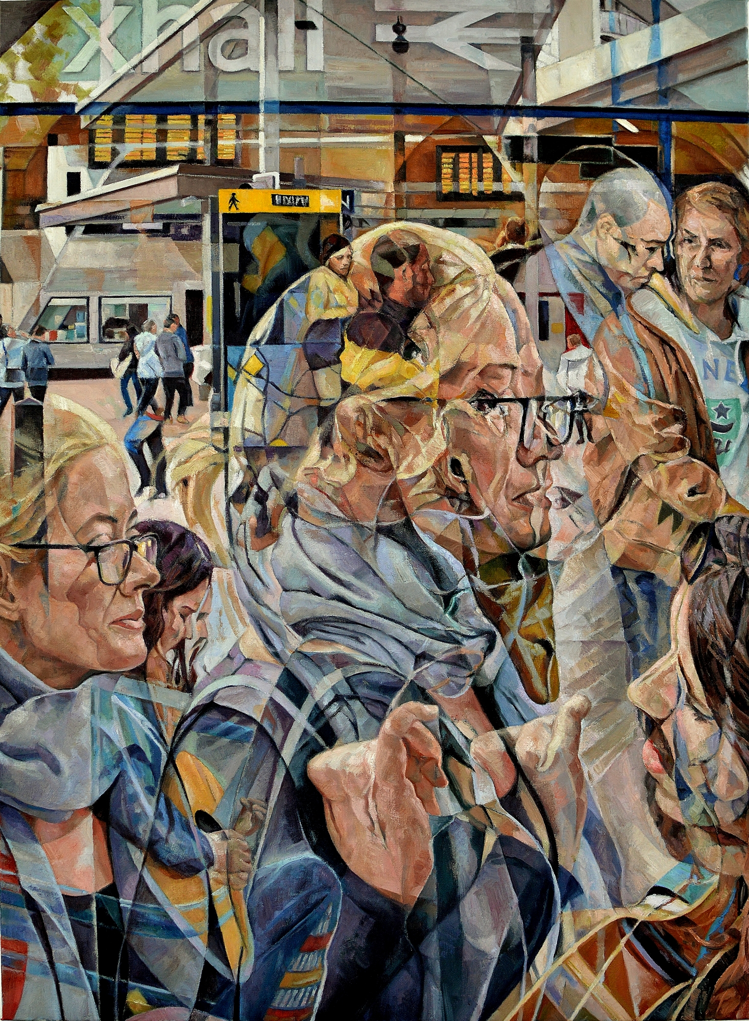 the complex beauty of everyday movements in his dizzying oil