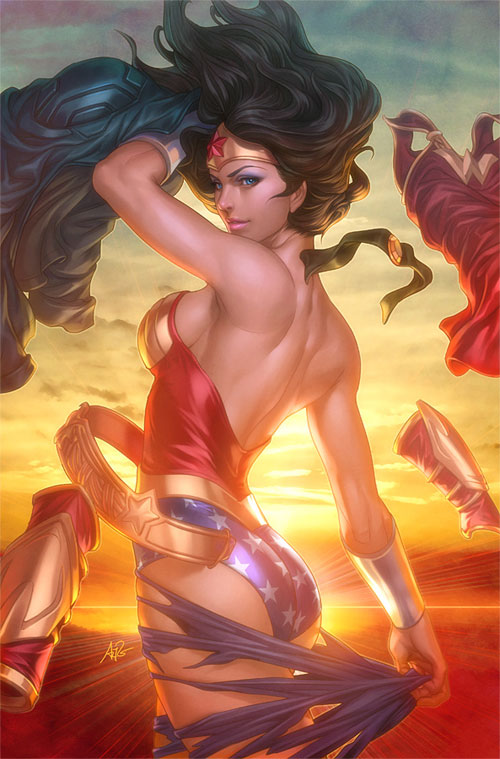 31张神奇女侠超级英雄插画作品