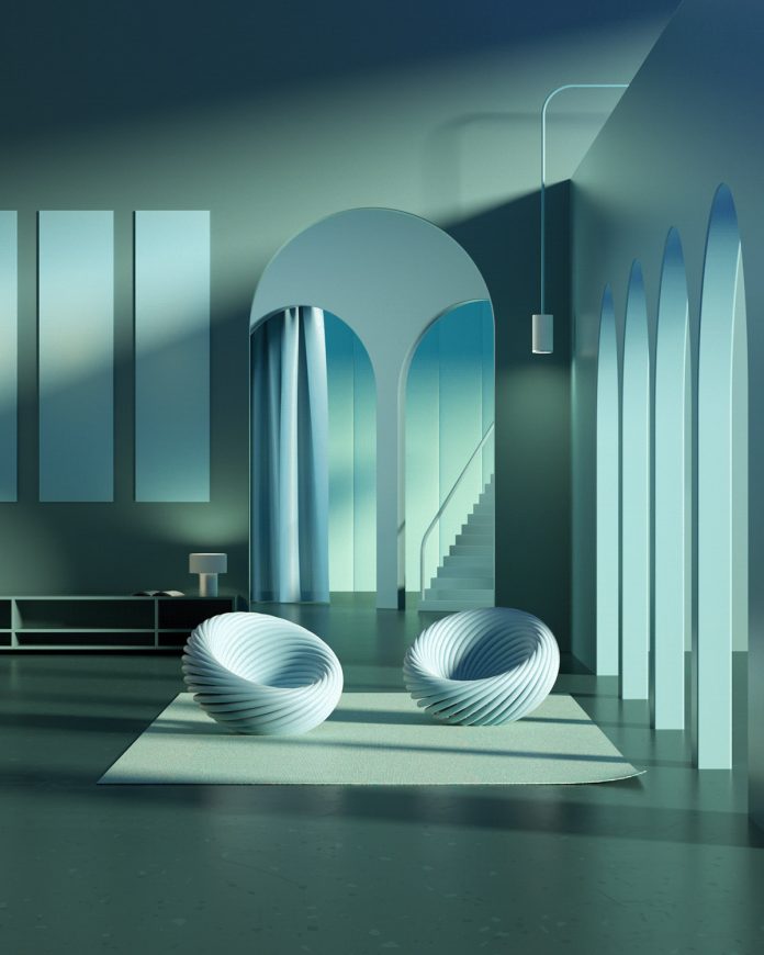 "生活空间":3d超现实主义建筑可视化艺术