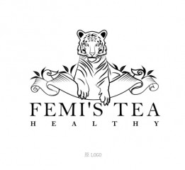 高端茶饮Femi’s Tea/茶包里茶饮综合体Logo/Vi设计