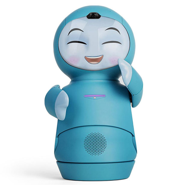 呆萌可爱的moxie机器人专为儿童设计陪伴孩子快乐成长
