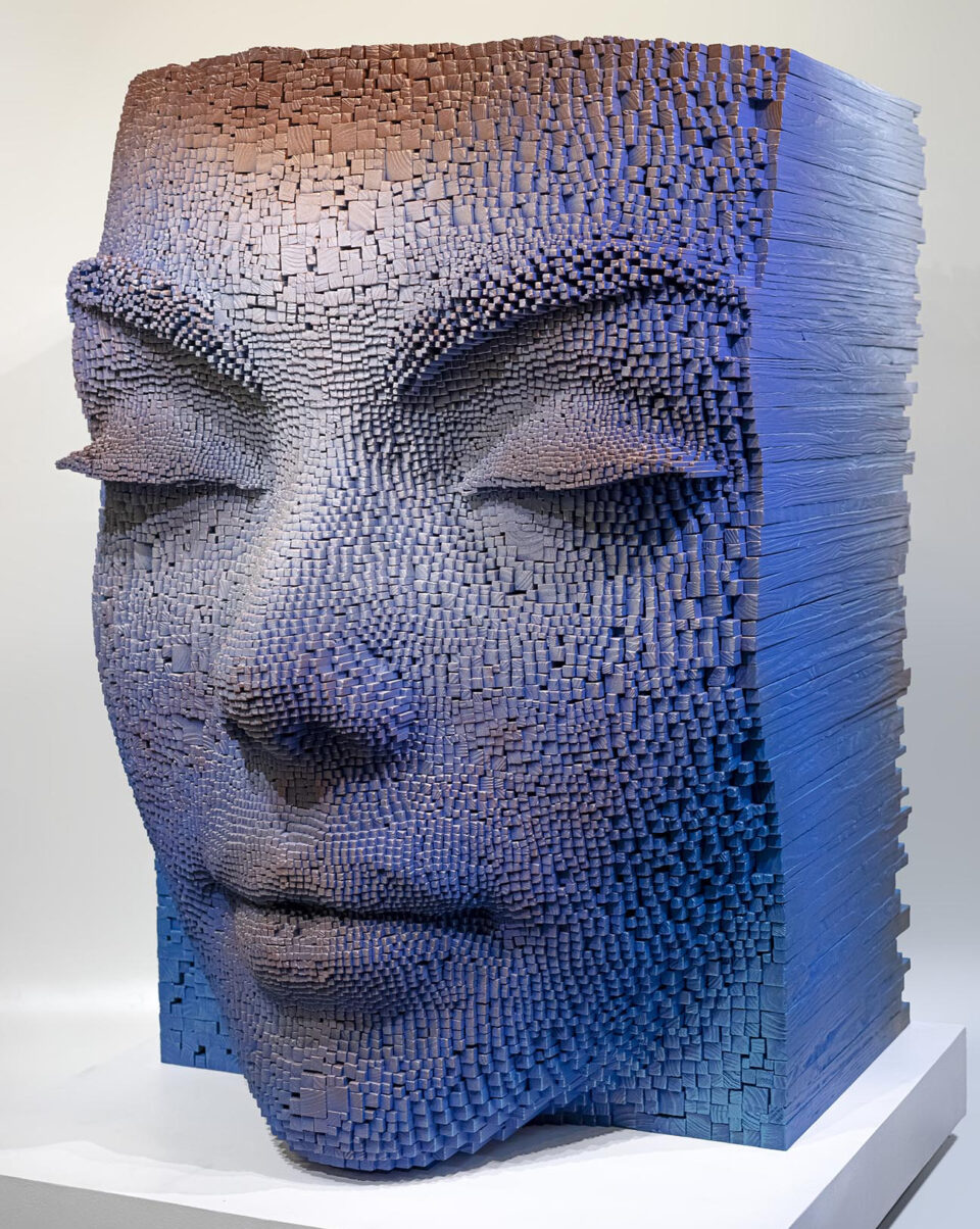 美国艺术家gilbruvel的面具系列3d雕塑作品