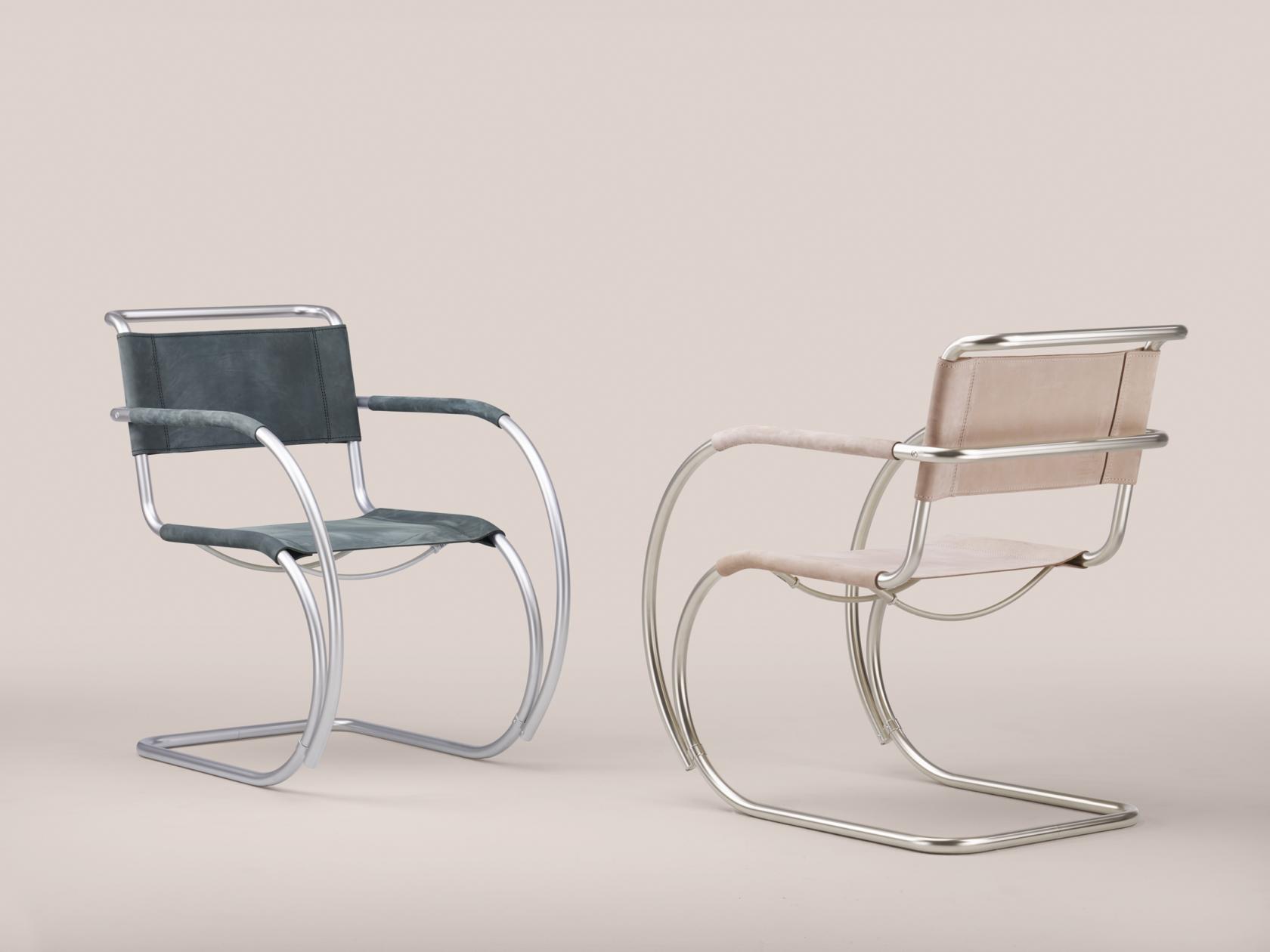 包豪斯经典533f椅子再设计,为其注入了当代奢华元素