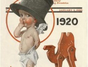 新年婴儿套装海报创意设计