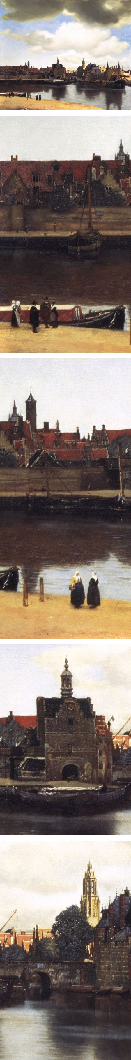 《代尔夫特的景色》--维米尔的三幅著的相关图片